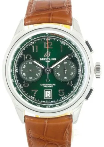 Breitling Premier AB0145371L1P1 42mm Stainless steel Green