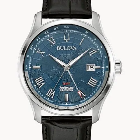 Bulova 96B385 43mm Stainless steel Blue