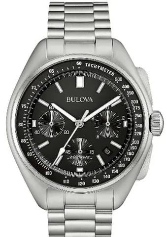 Bulova Lunar Pilot 96B258 45mm Stainless steel Black