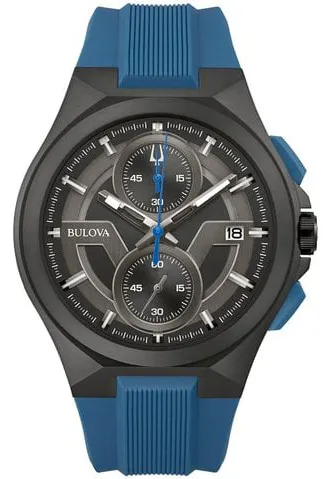 Bulova 98B380 46mm Stainless steel Black