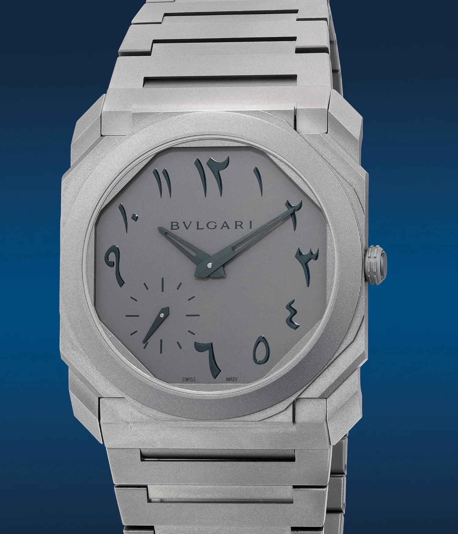 Bulgari 103023 40mm Titanium Gray