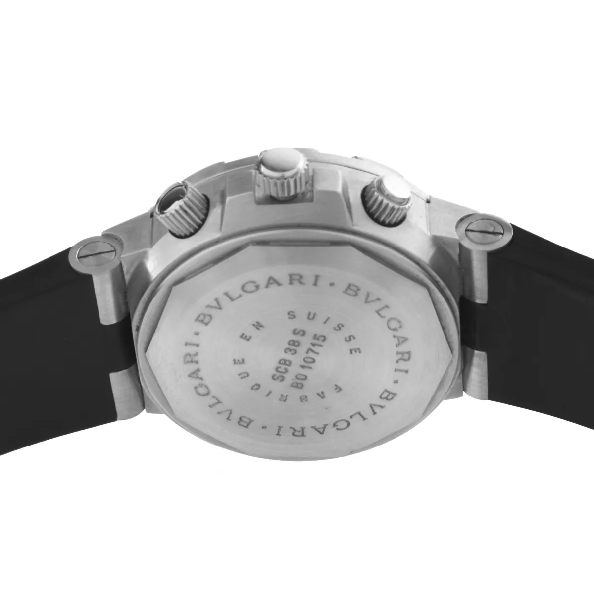 Bulgari SCB38S 38mm Stainless steel Black 3