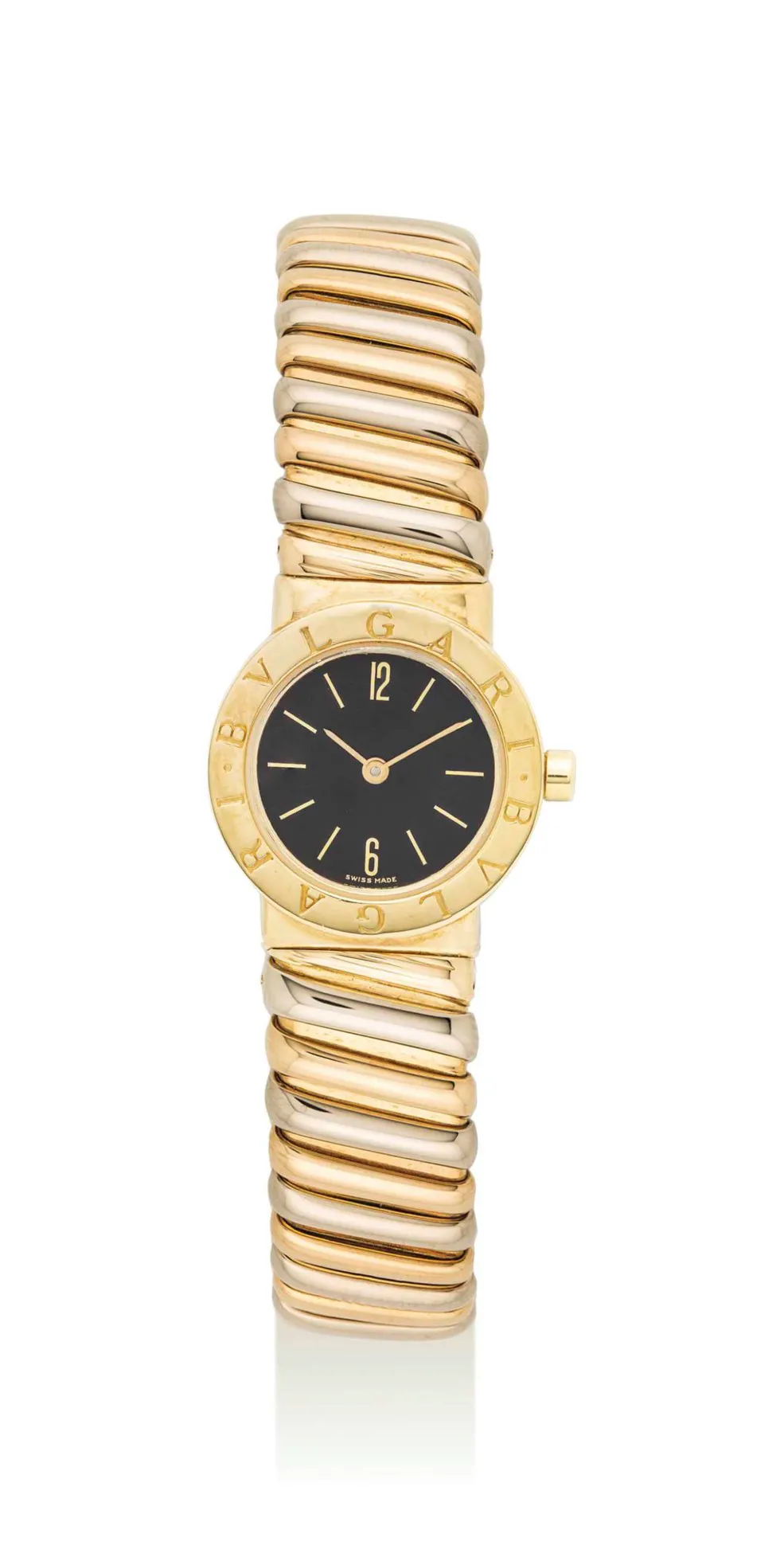 Bulgari Tubogas BB 23 2T 19mm Yellow gold Black