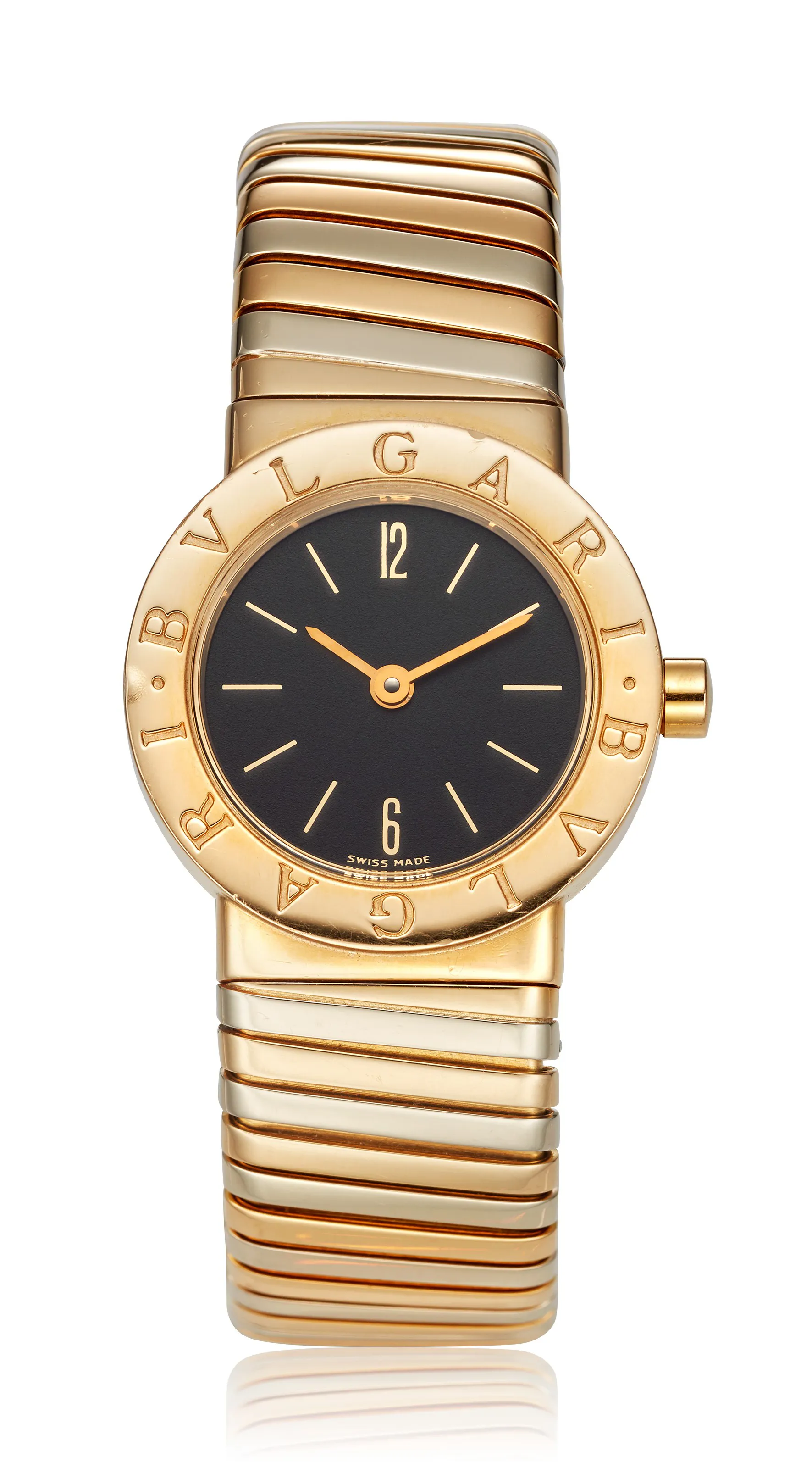 Bulgari Tubogas BB 23 2T 23mm Yellow gold Black