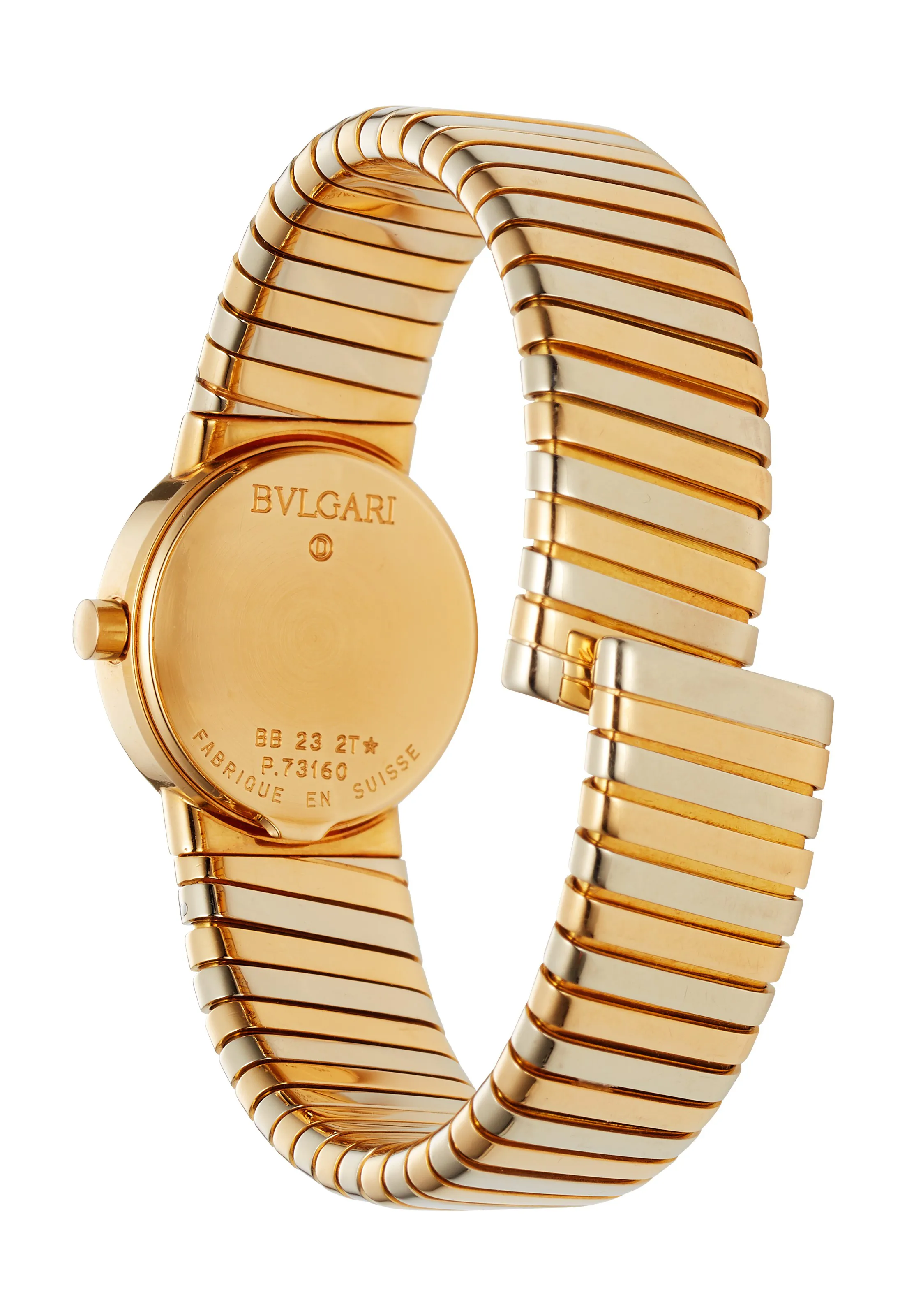 Bulgari Tubogas BB 23 2T 23mm Yellow gold Black 1