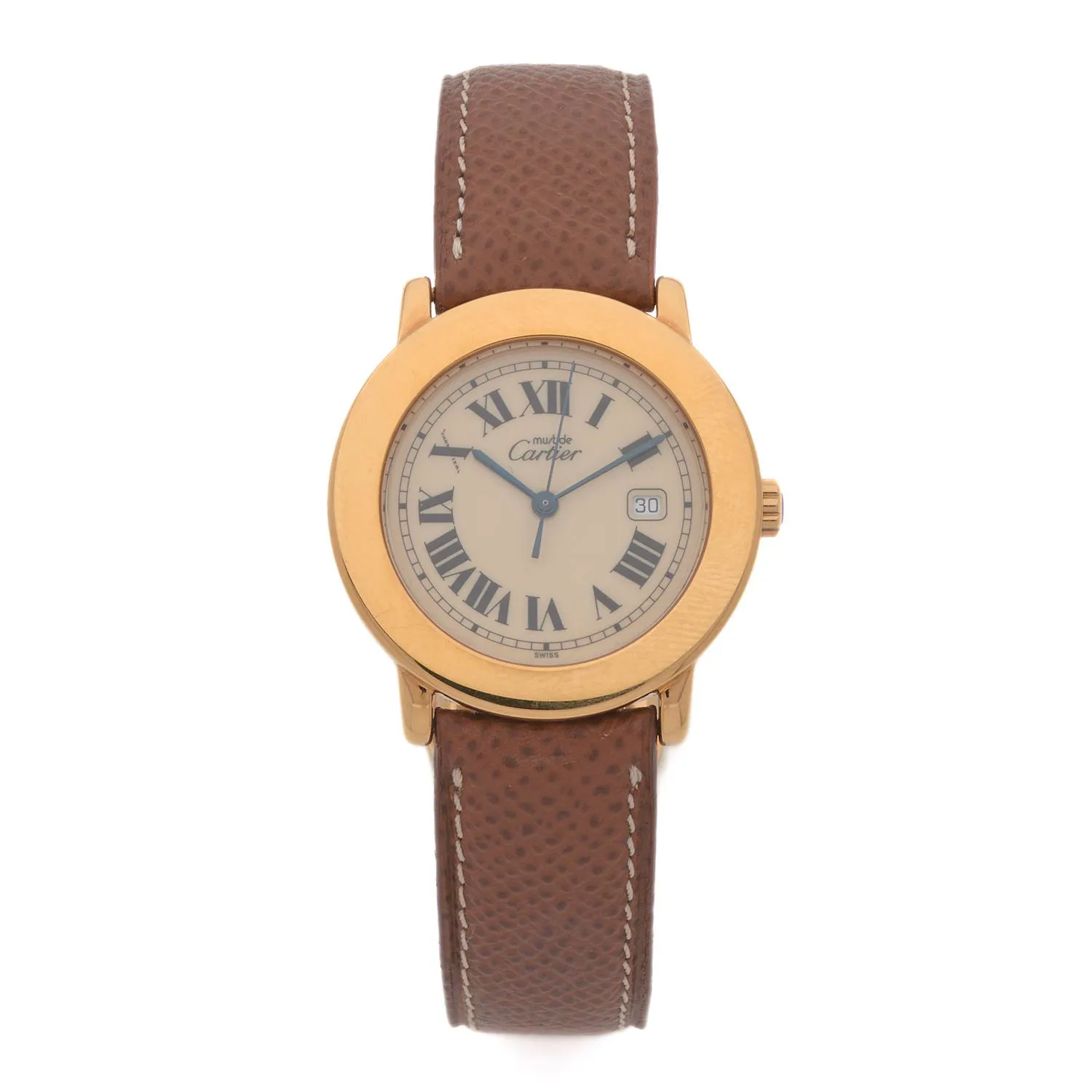 Cartier 1800 1 37mm Yellow gold Cream