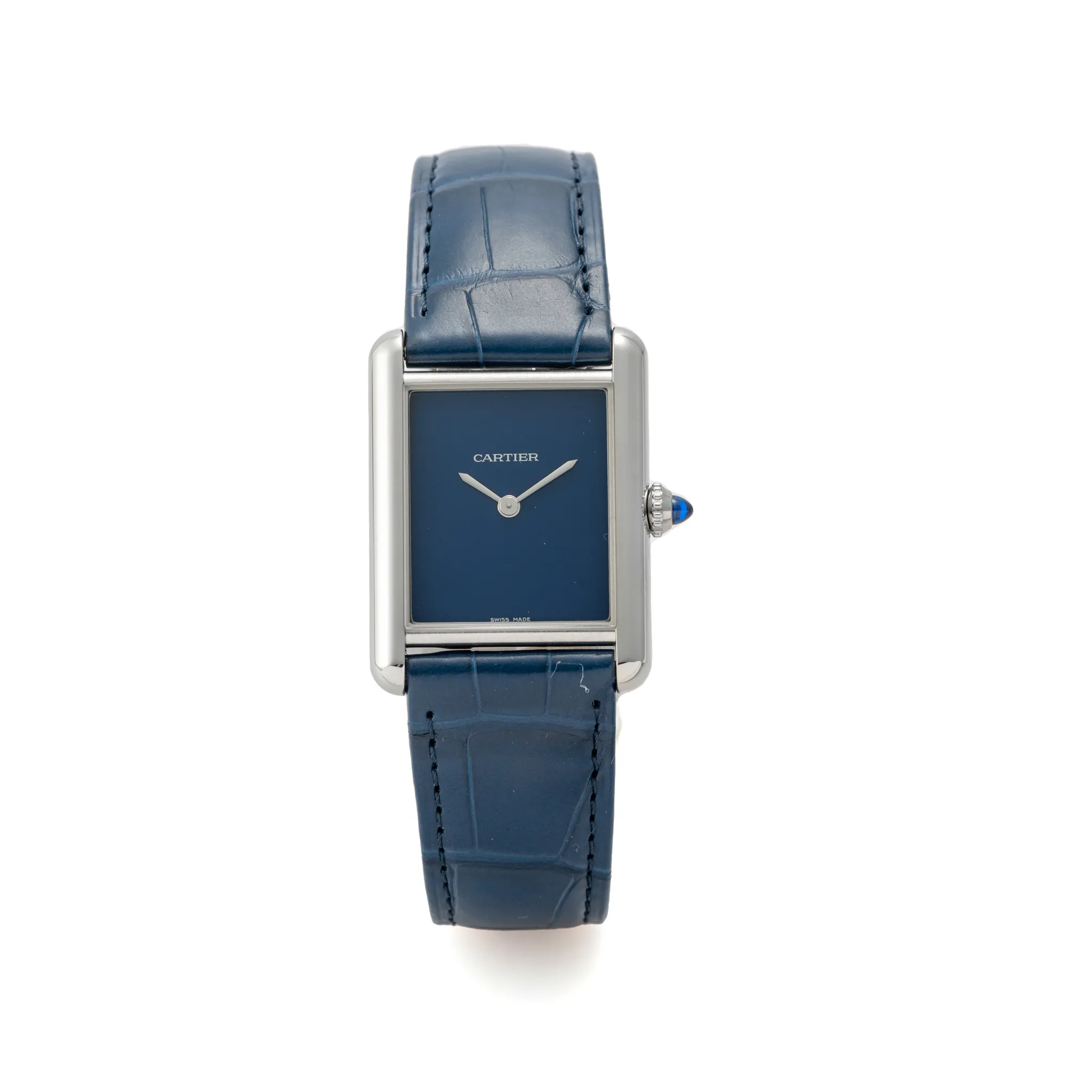 Cartier Tank Must 4323 26mm Stainless steel Blue