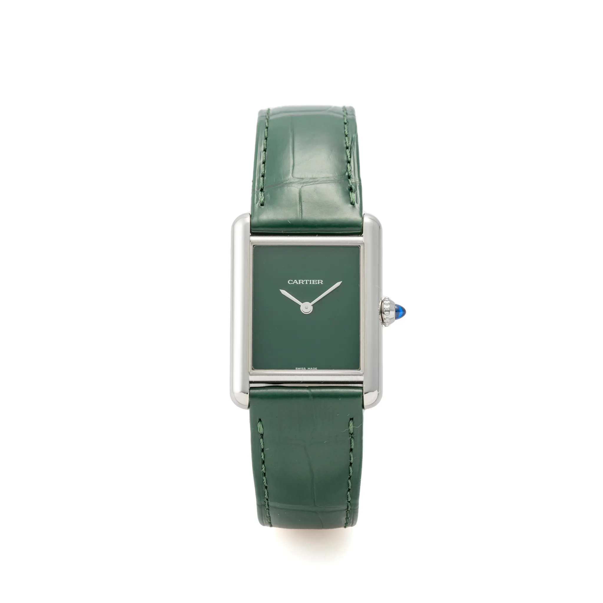 Cartier Tank Must 4323 26mm Stainless steel Green