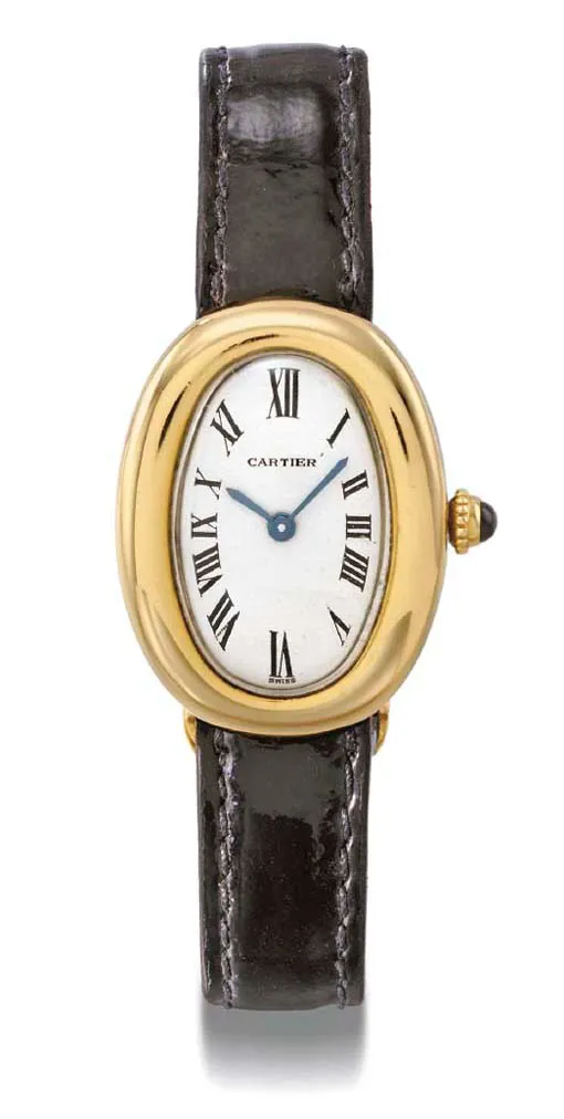 Cartier Baignoire 866044 23mm Yellow gold White