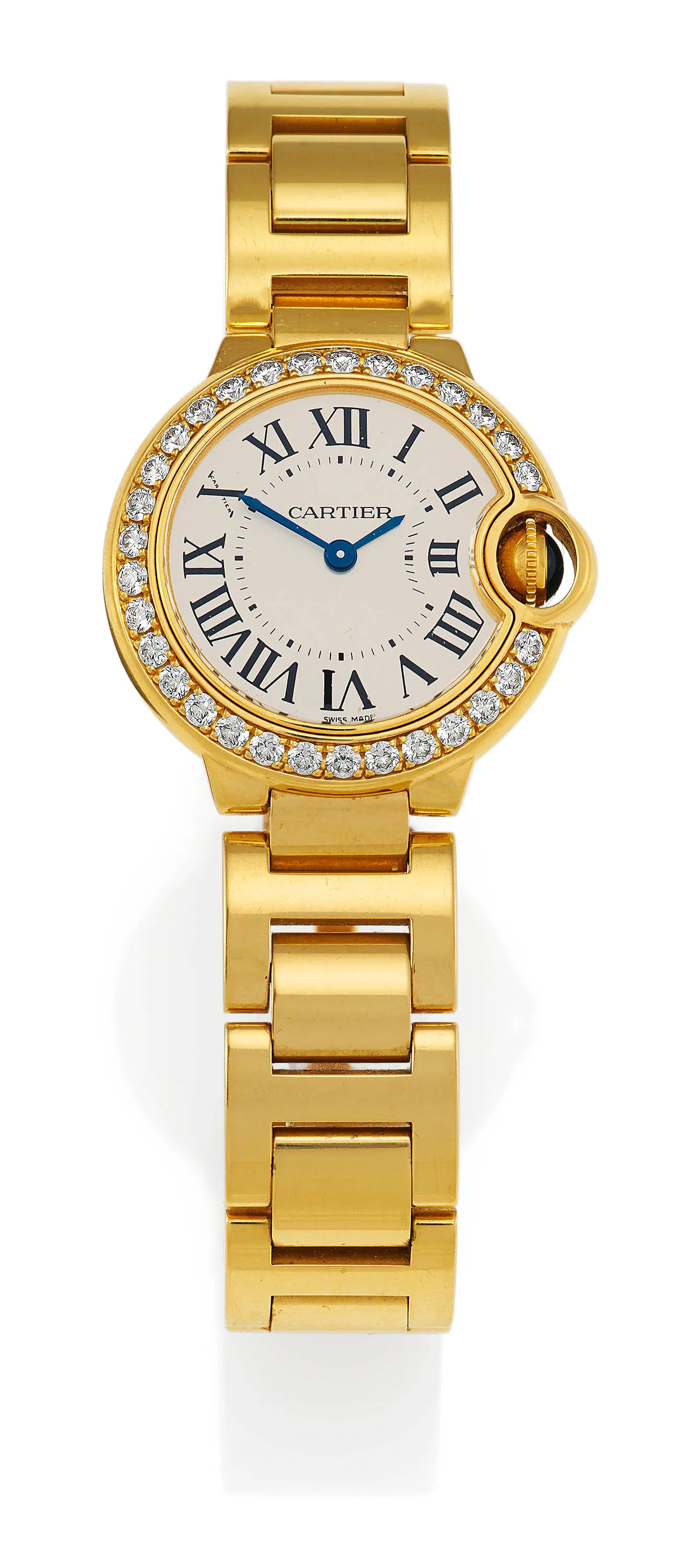 Cartier Ballon Bleu 3006 28mm Yellow gold White