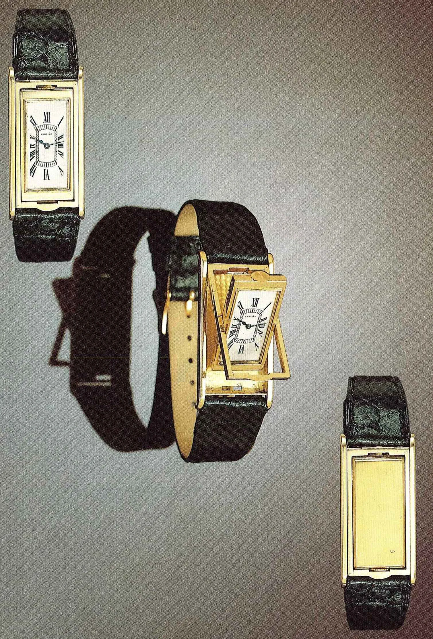 Cartier Cabriolet Reversible 23mm Yellow gold White