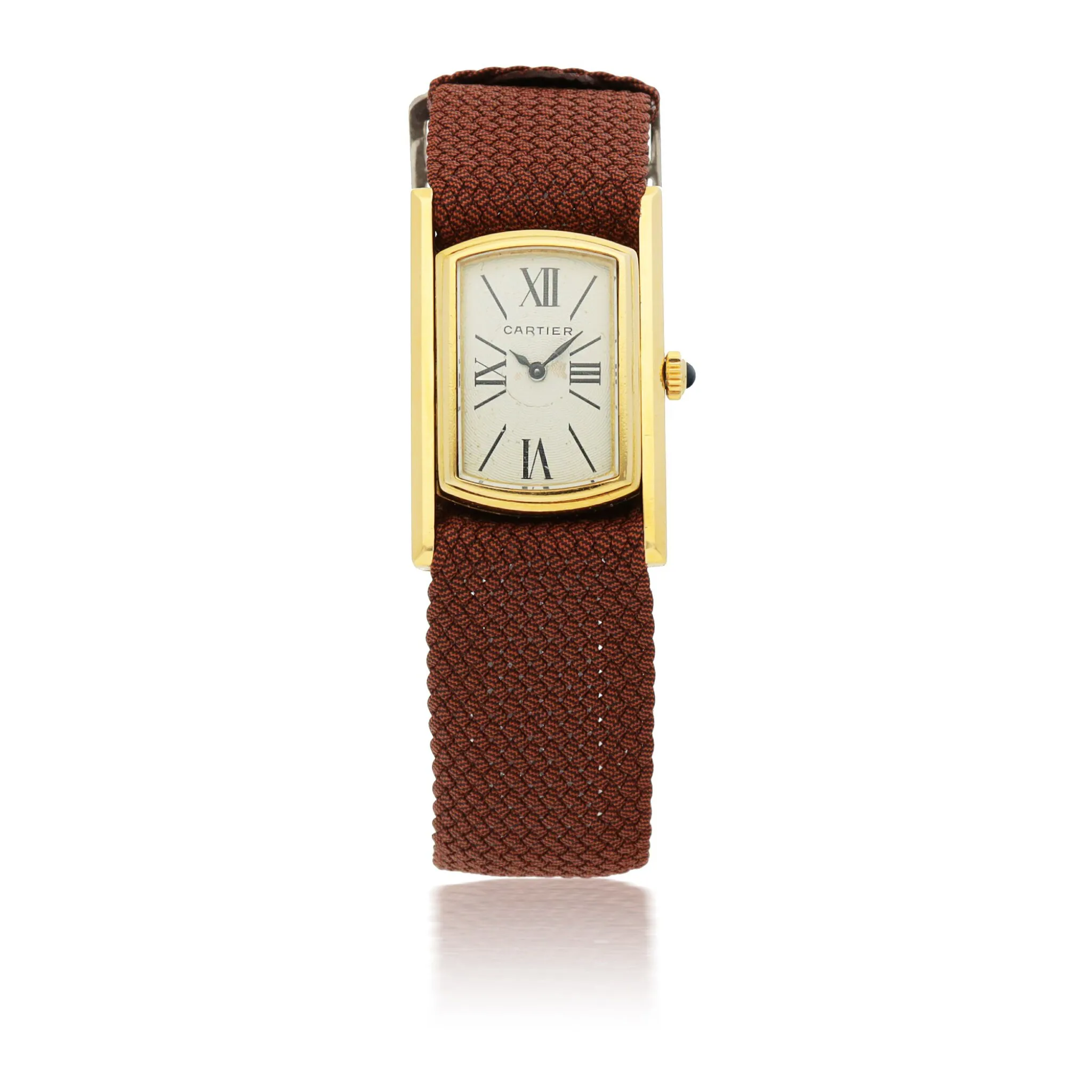 Cartier Cabriolet Reversible 21mm Yellow gold Silver