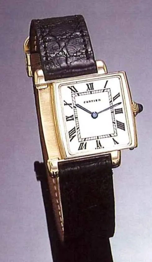 Cartier Cabriolet Reversible 24mm Yellow gold White