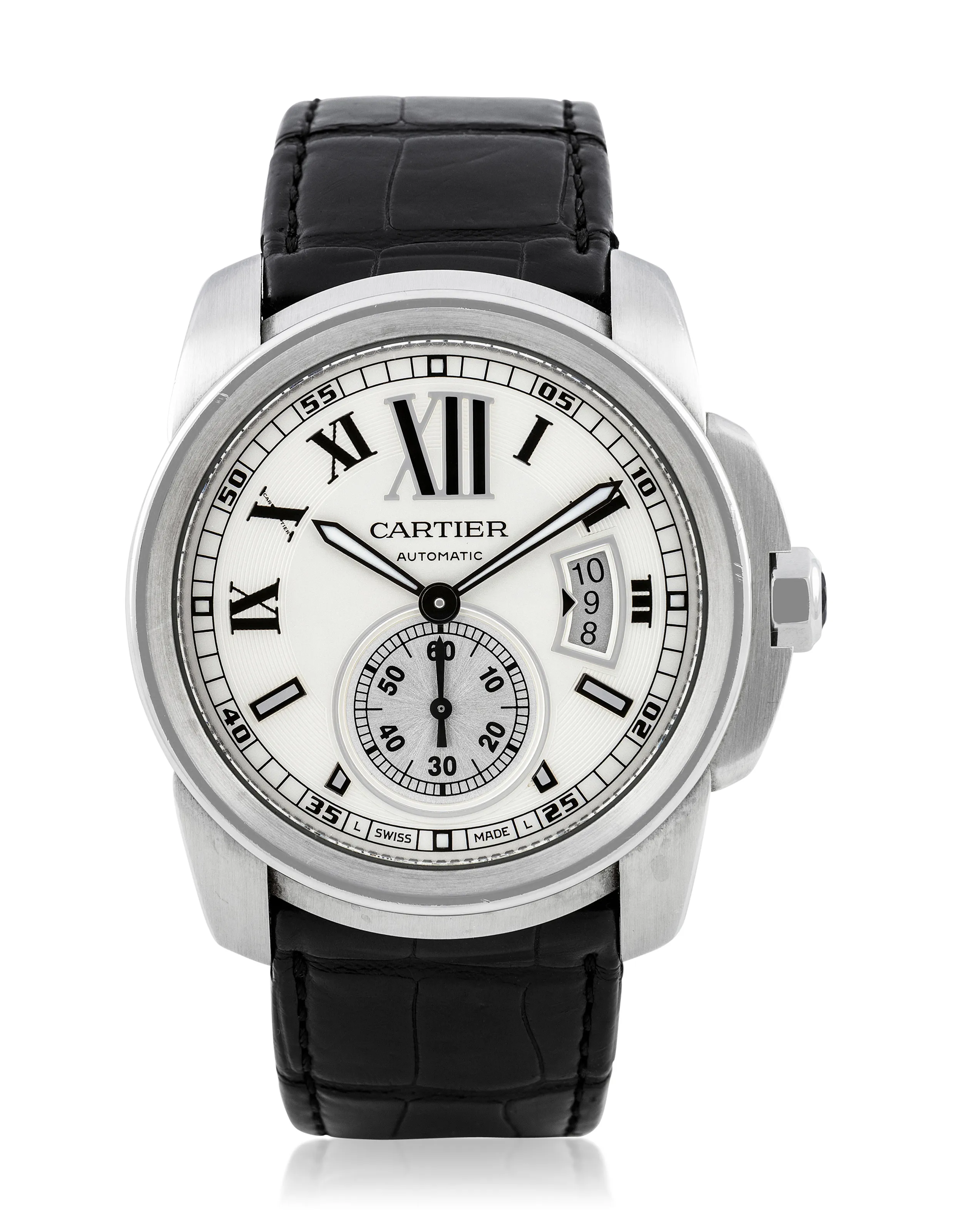 Cartier Calibre de Cartier 3389 45mm Stainless steel Silver