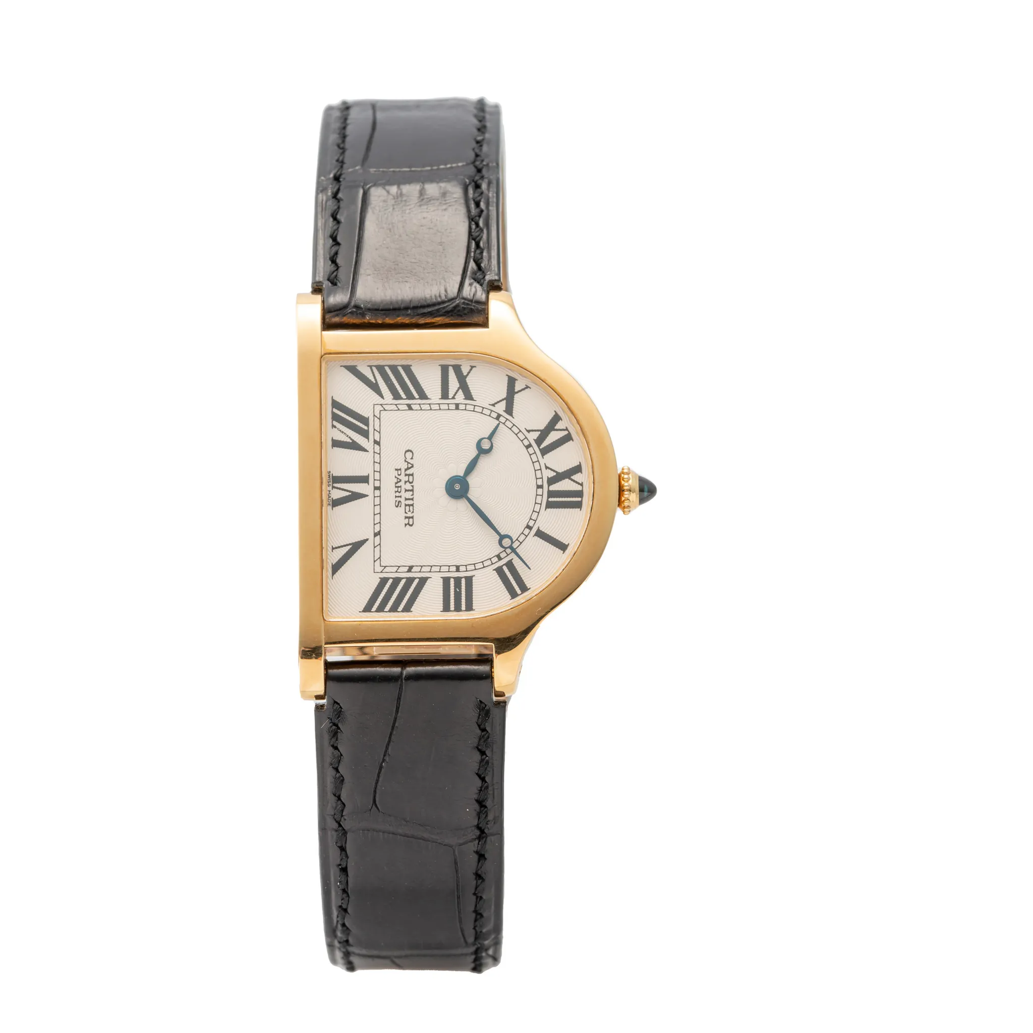 Cartier Cloche 2841 30mm Yellow gold Silver 1