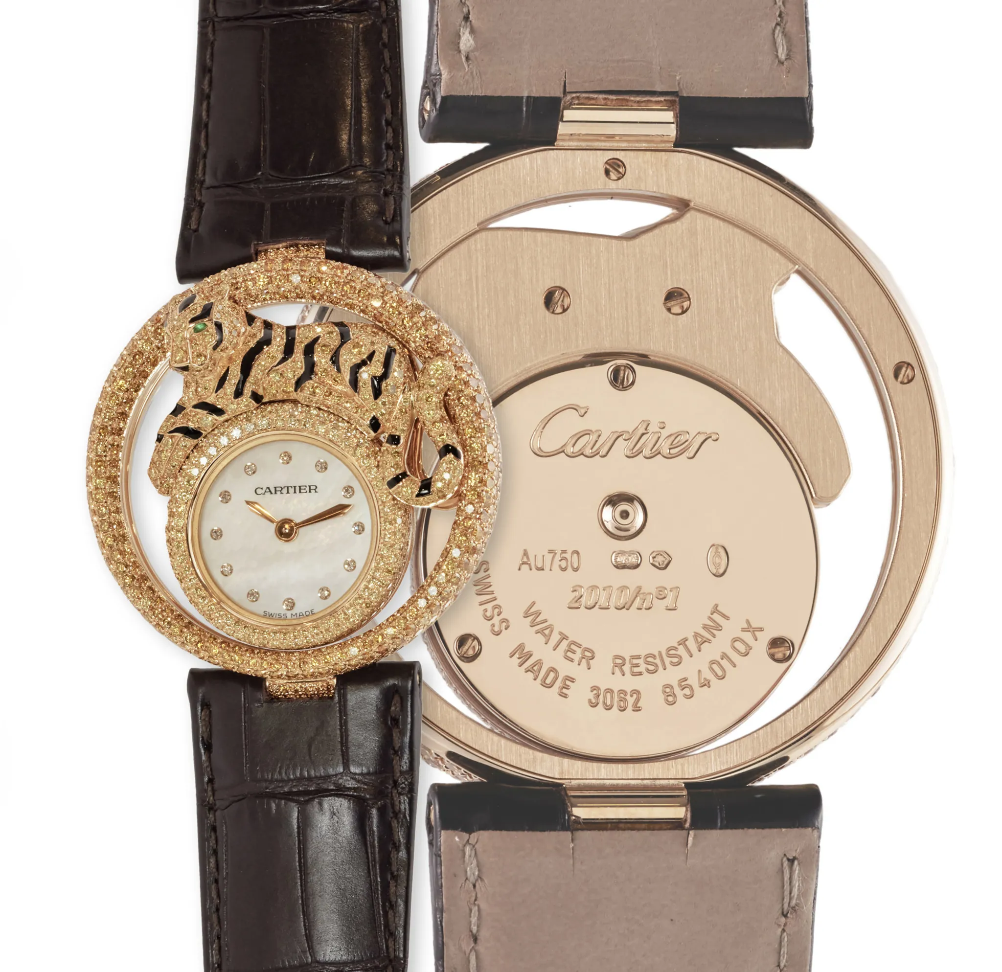 Cartier Le Cirque Animalier 3062 40mm Rose gold Mother-of-pearl