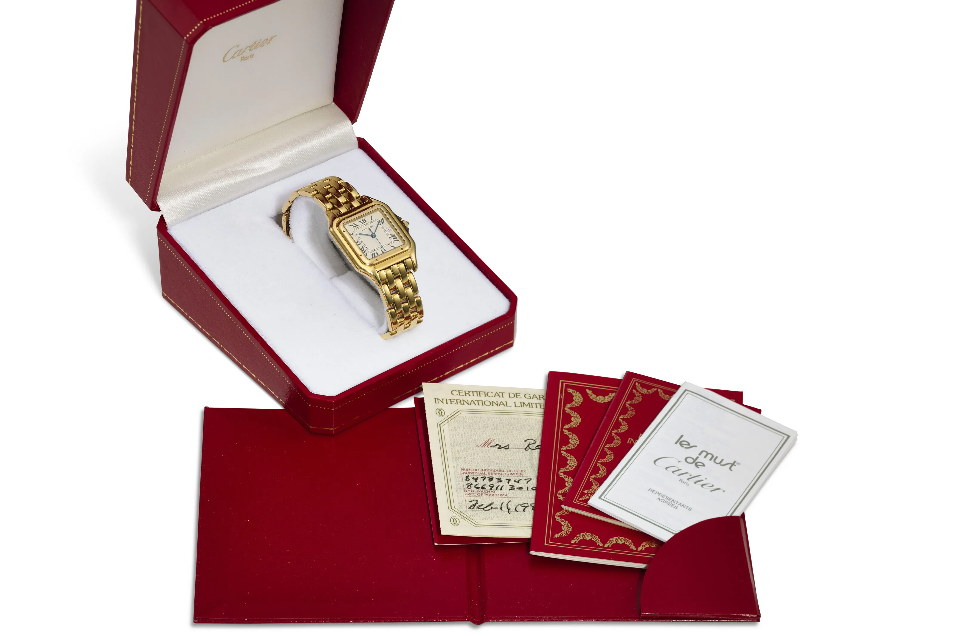 Cartier Panthère 883968 29mm Yellow gold White 3