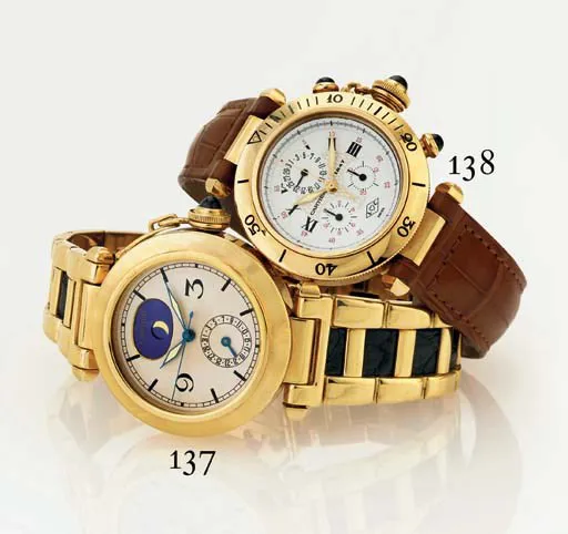 Cartier Pasha 1353 36mm Yellow gold White