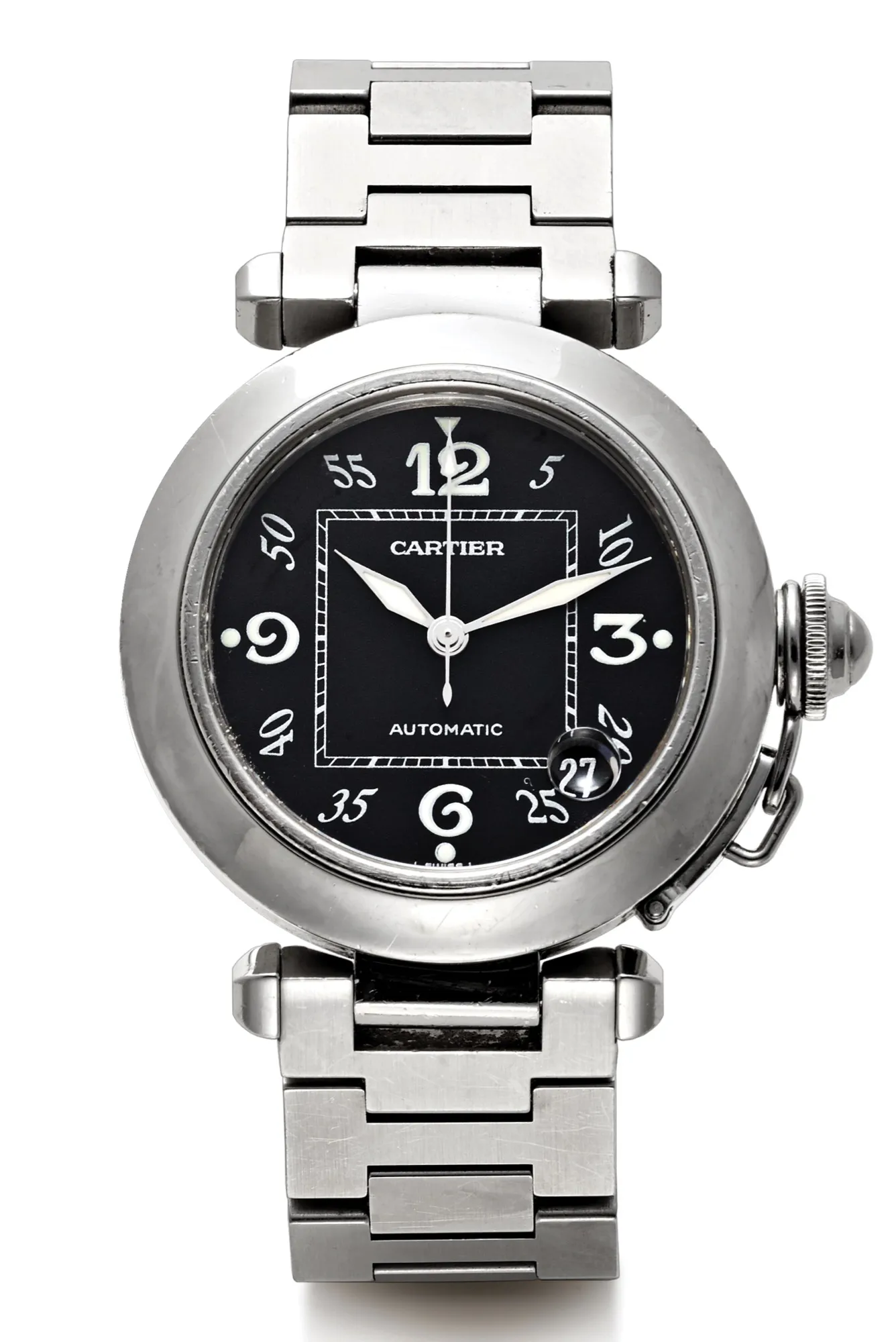 Cartier Pasha 2324 36mm Stainless steel Black