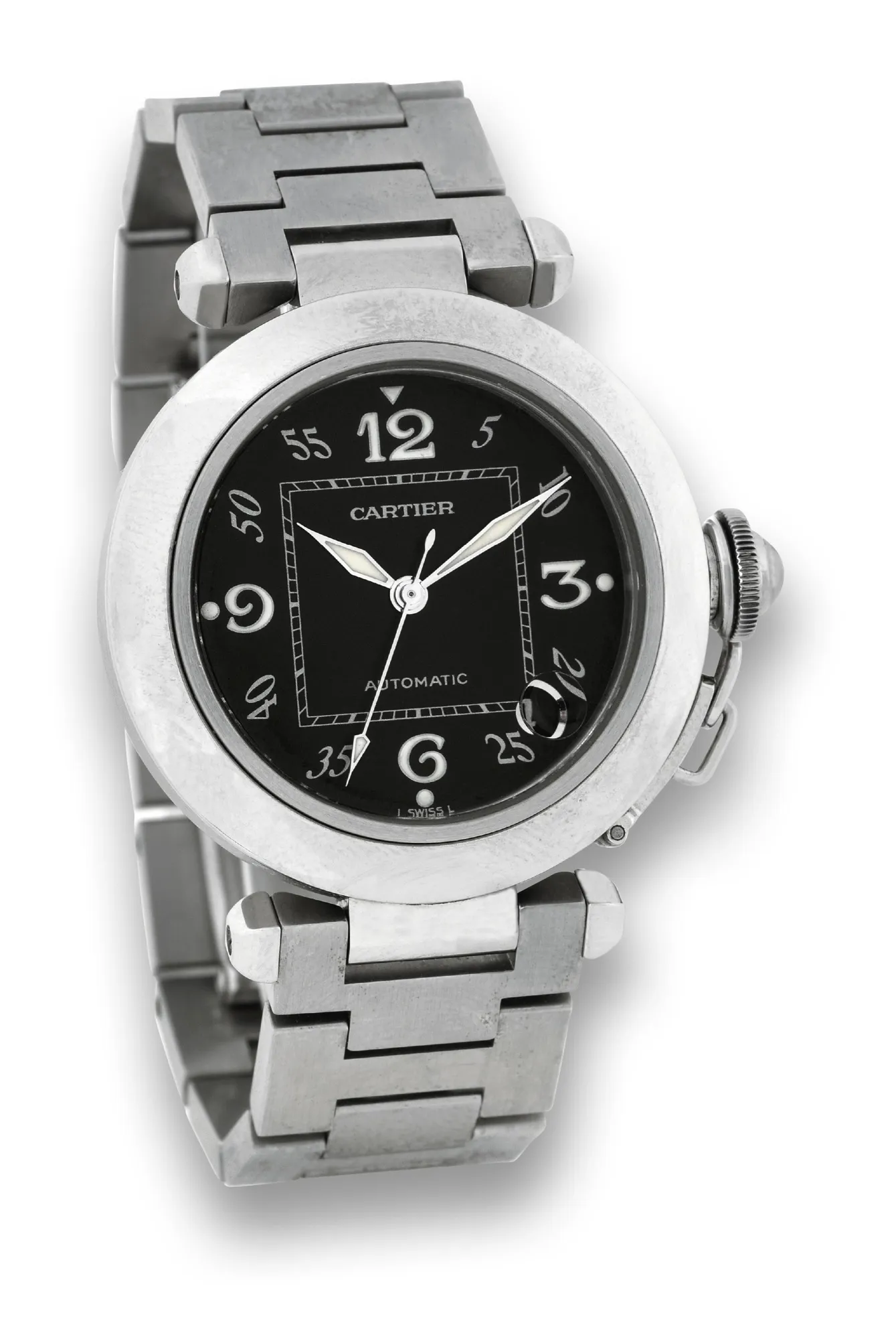 Cartier Pasha 2324 36mm Stainless steel Black