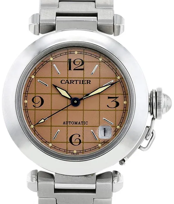 Cartier Pasha 2324 35mm Stainless steel Orange