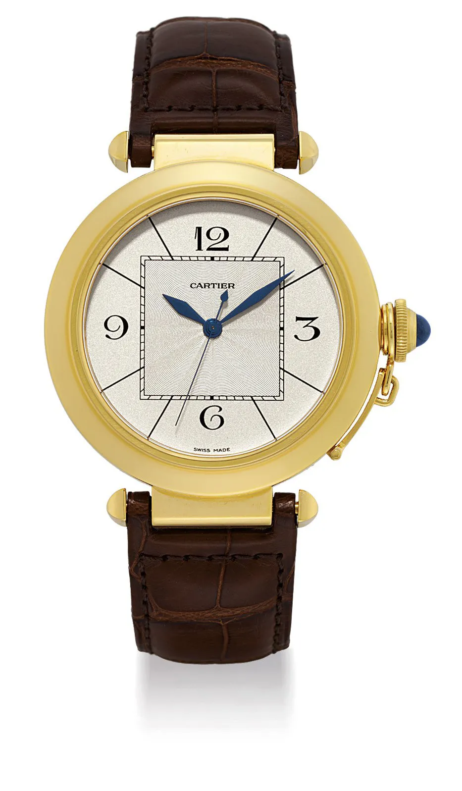 Cartier Pasha 2726 42mm Yellow gold Silvered matte