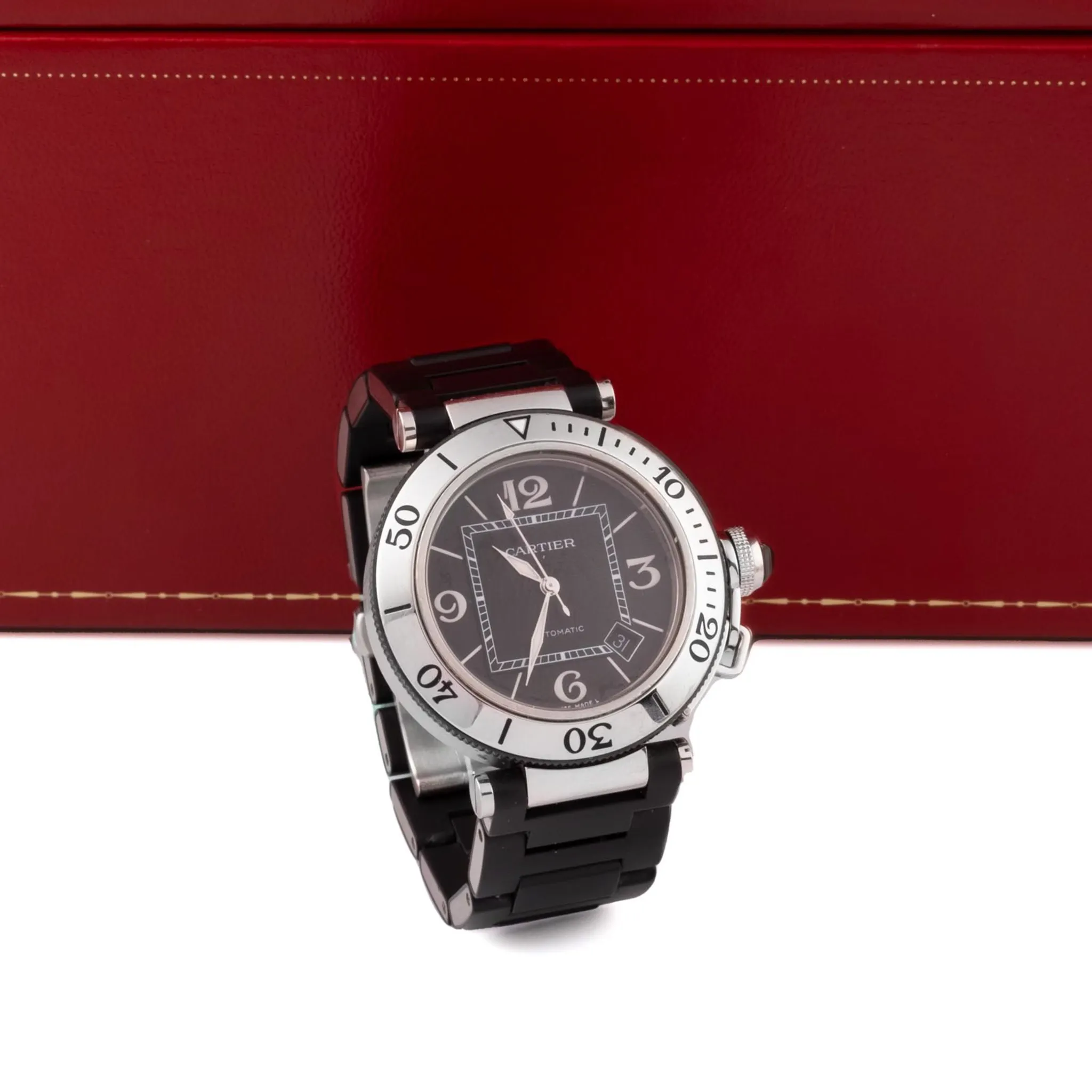 Cartier Pasha Seatimer 2790 40mm Stainless steel Black