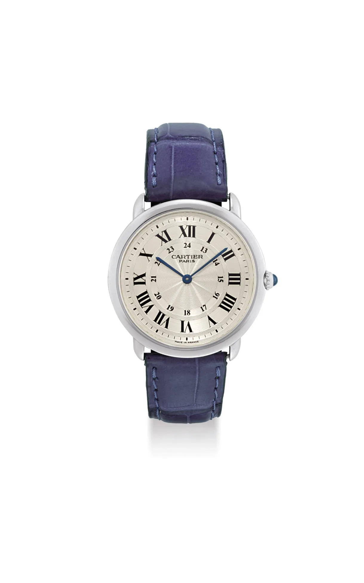 Cartier Ronde Louis Cartier 2452B 33mm Platinum Silver