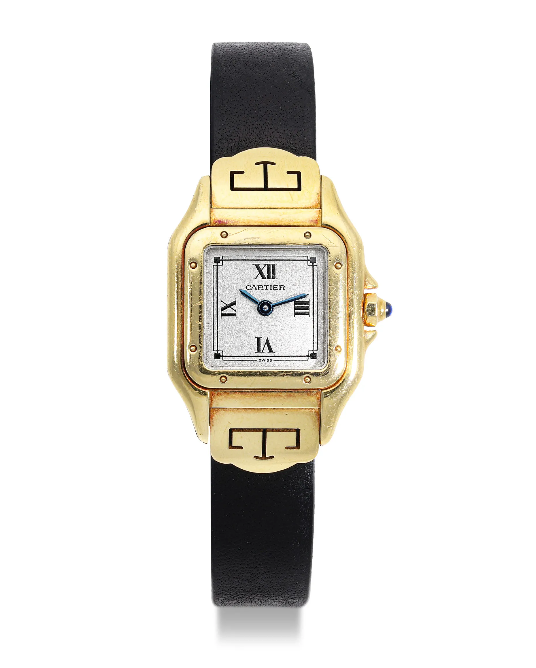 Cartier Santos 1070 2 22mm Yellow gold Silver