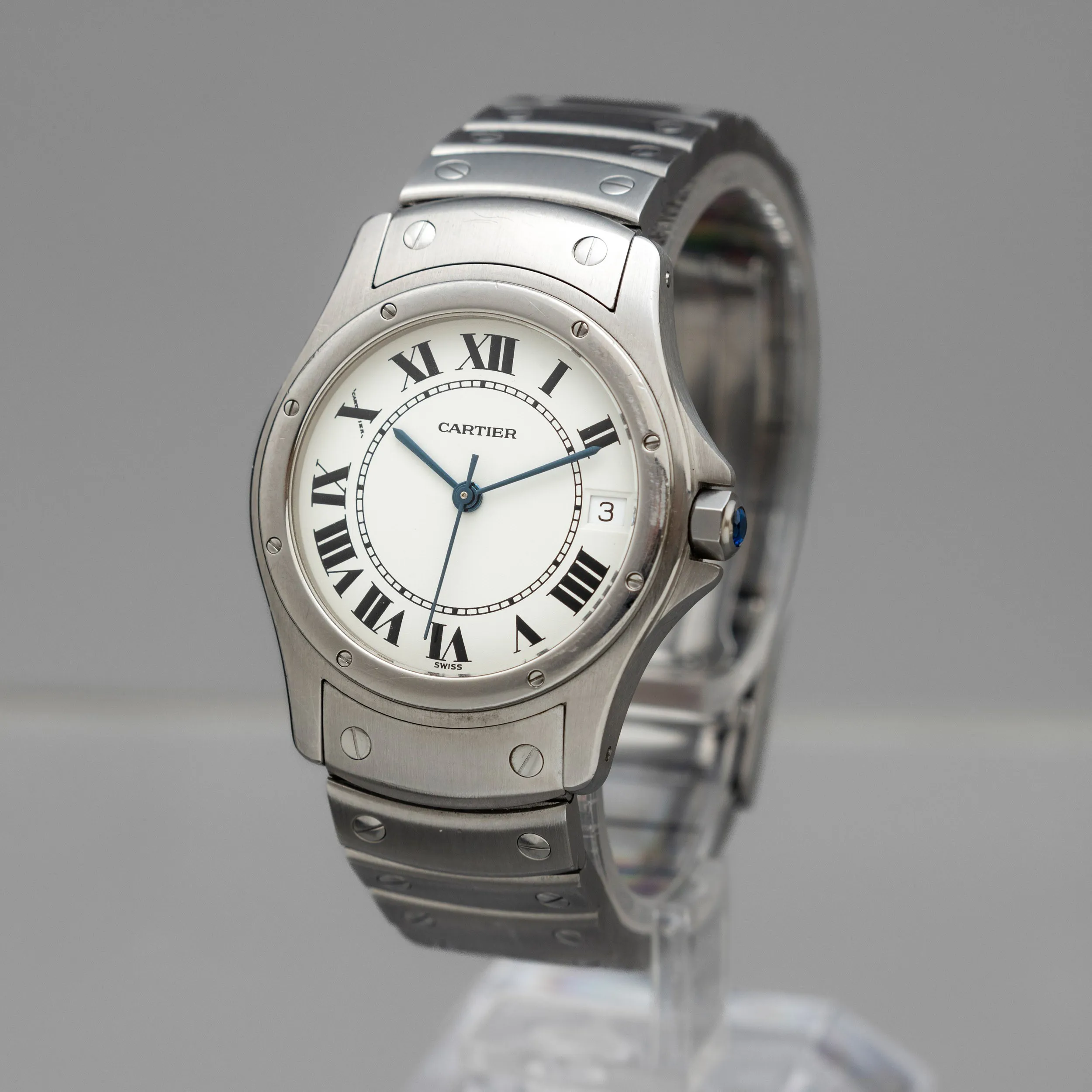 Cartier Santos 1920 33mm Stainless steel White 1