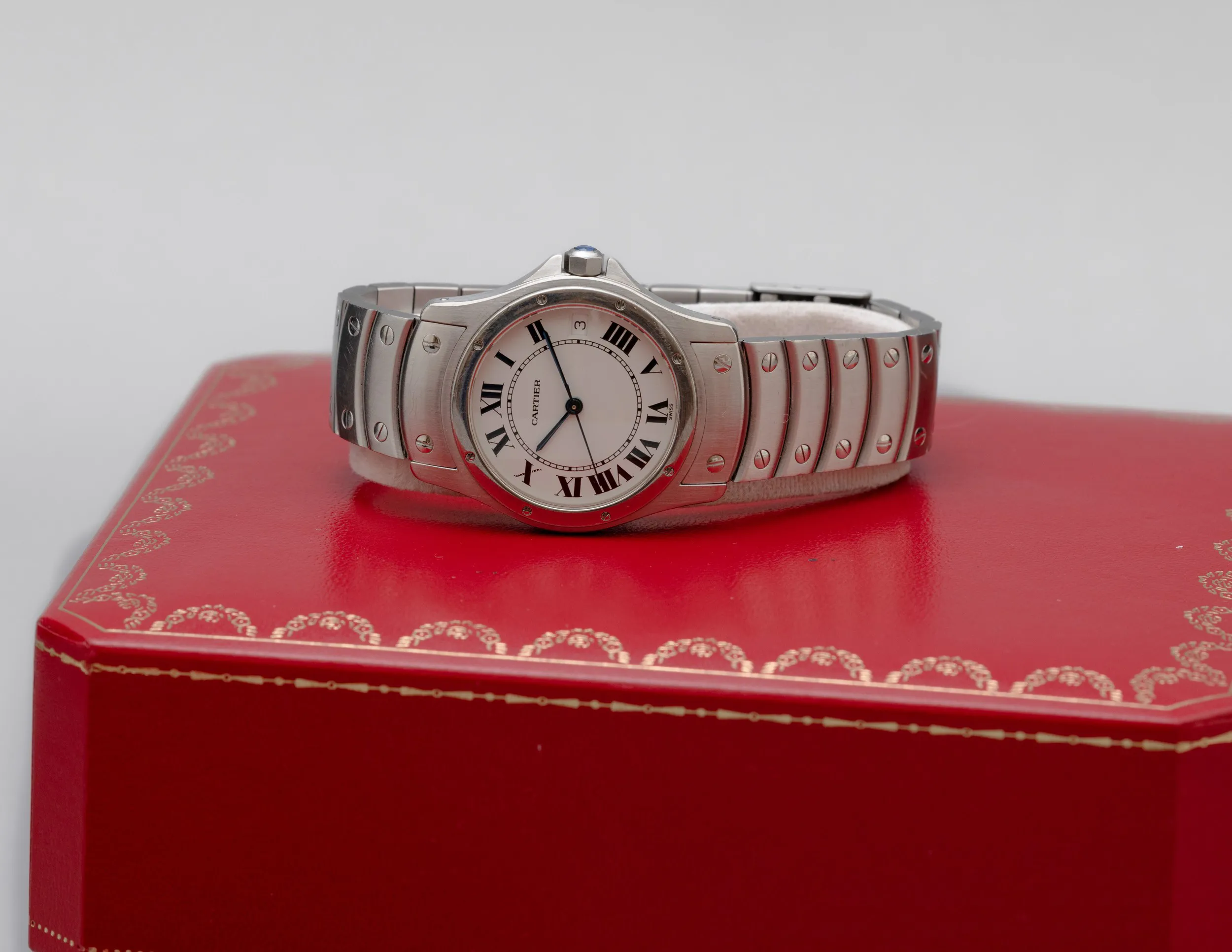 Cartier Santos 1920 33mm Stainless steel White 4