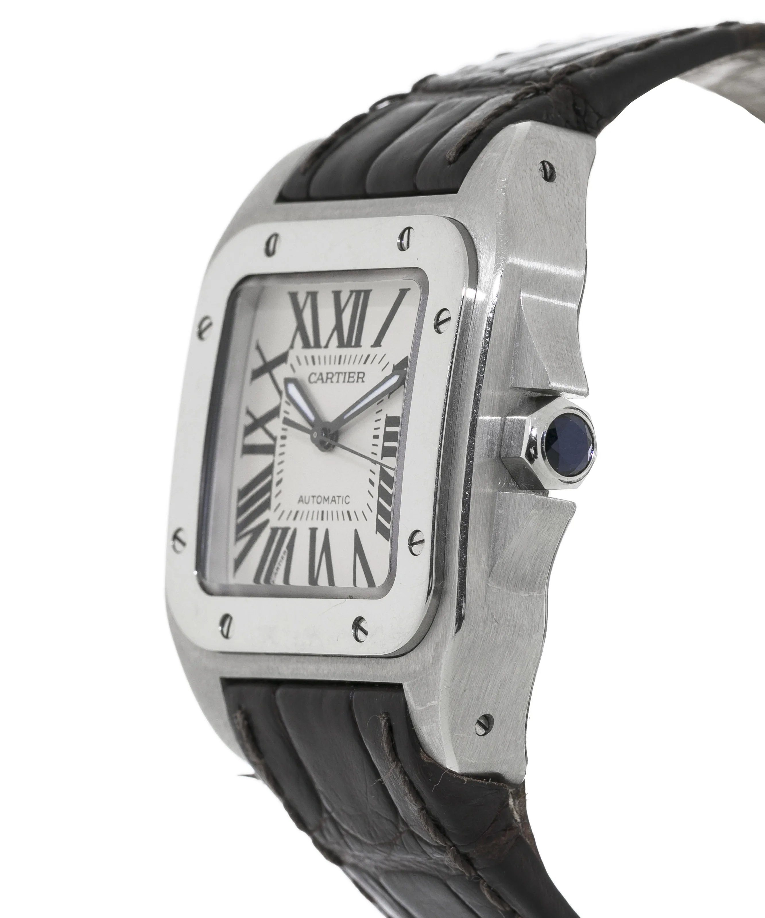 Cartier Santos 2878 33mm Stainless steel White 1