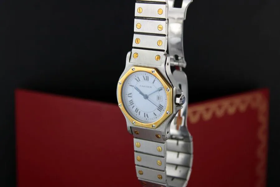 Cartier Santos 2966 29mm Stainless steel White