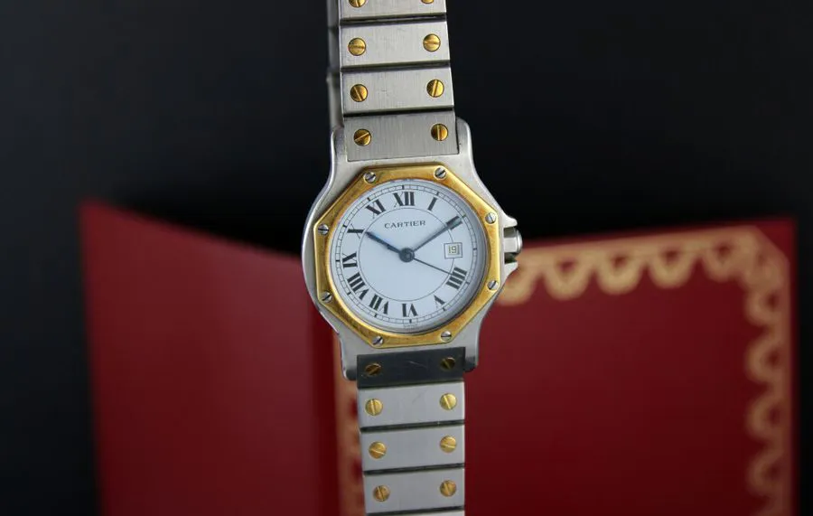 Cartier Santos 2966 29mm Stainless steel White 2