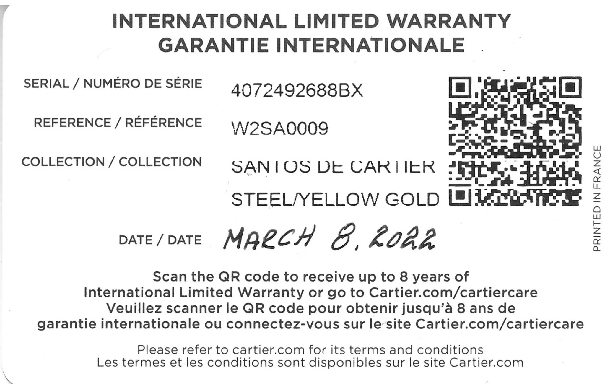 Cartier Santos W2SA0009 47.5mm Yellow gold and Stainless steel Silver 6