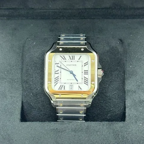 Cartier Santos W2SA0009 40mm Yellow gold and Stainless steel Silver