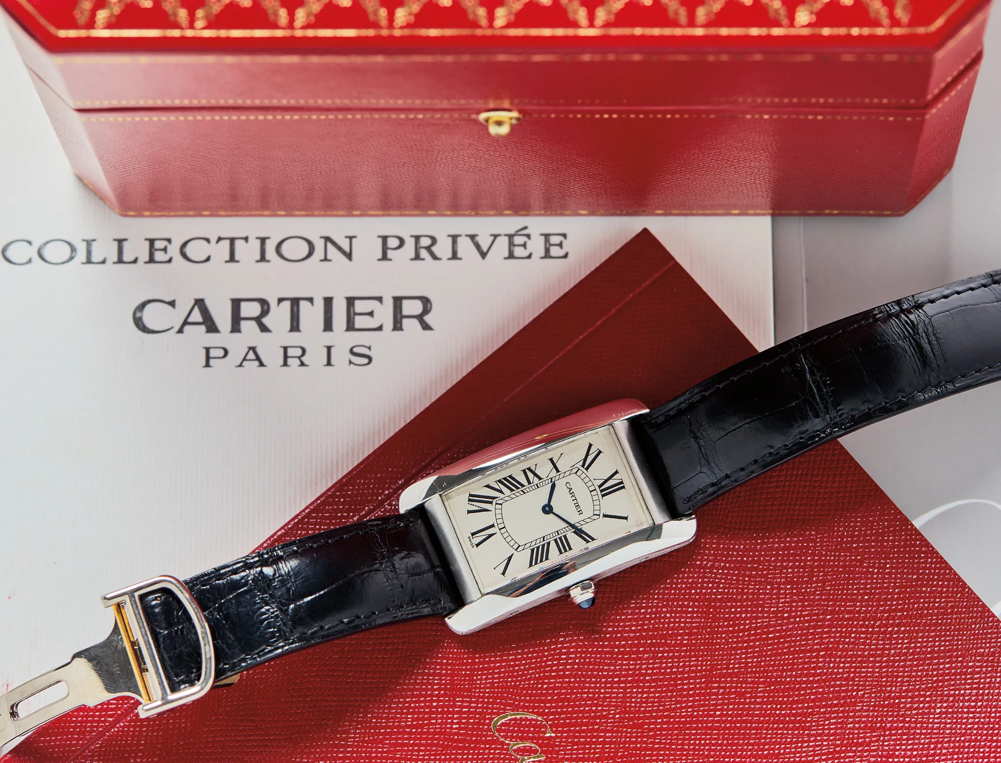 Cartier Tank 1734 45mm Platinum White 1