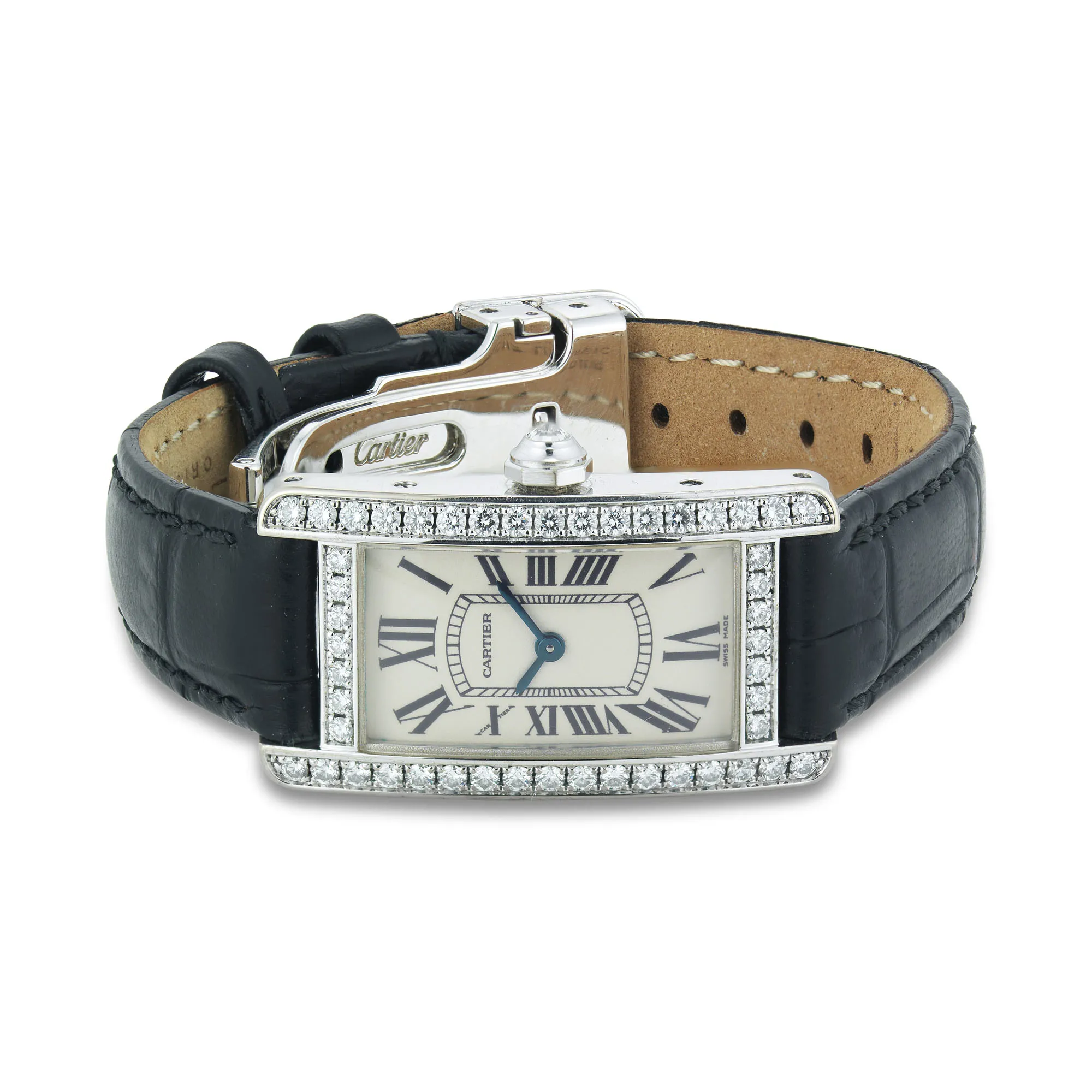 Cartier Tank 1734D 19mm Platinum White 1