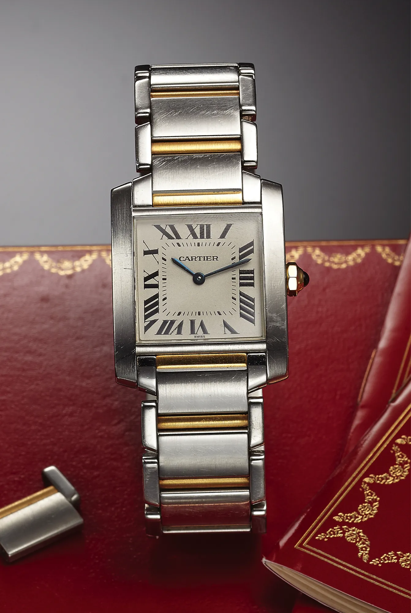 Cartier Tank Française 2301 25mm Yellow gold and Stainless steel White