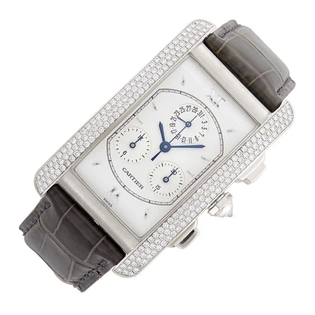 Cartier Tank 2339 38mm White gold White