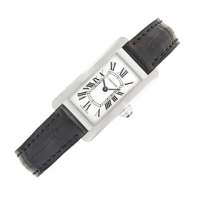 Cartier Tank 2489 35mm White gold Silver