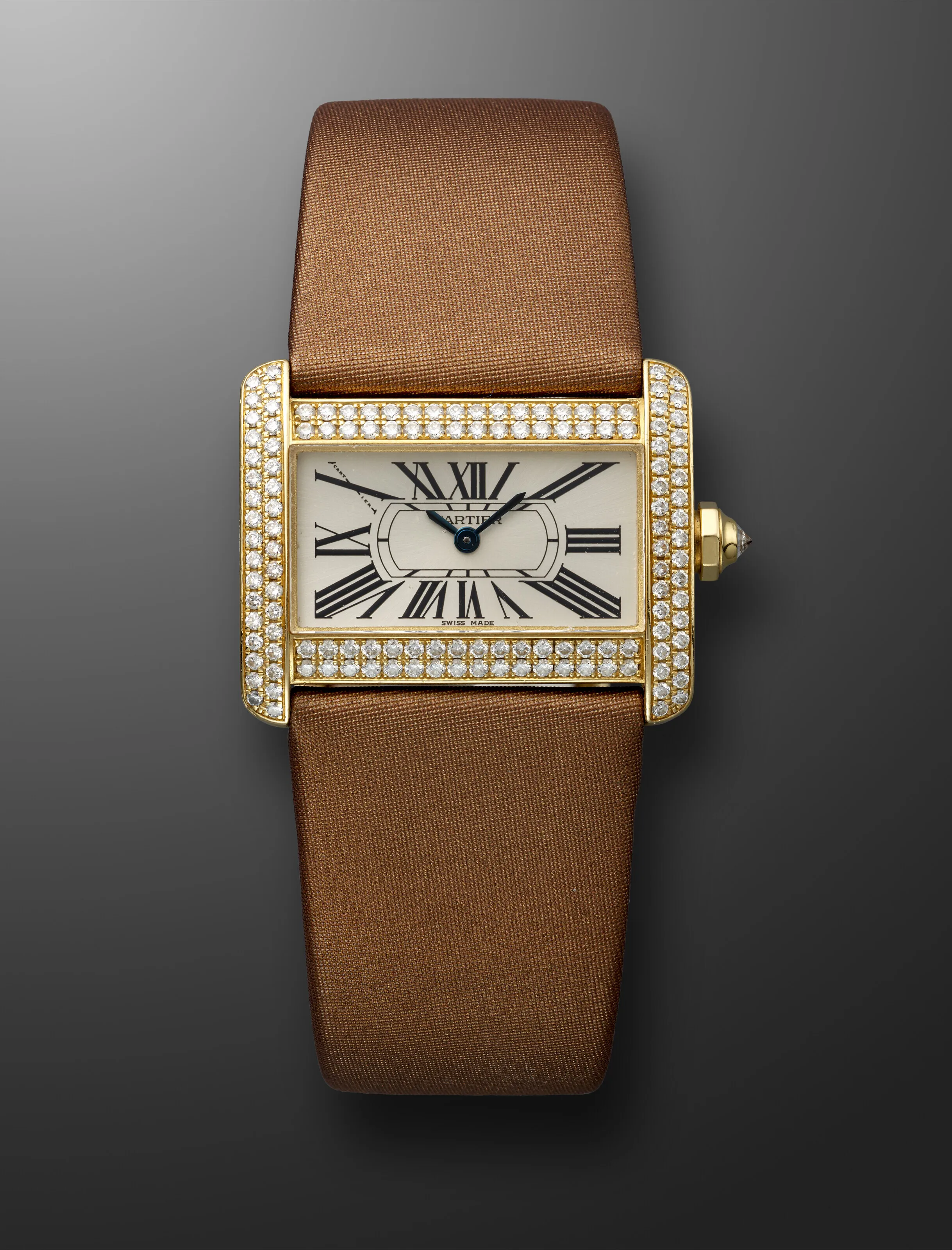 Cartier Tank 2601 20mm Yellow gold Silver