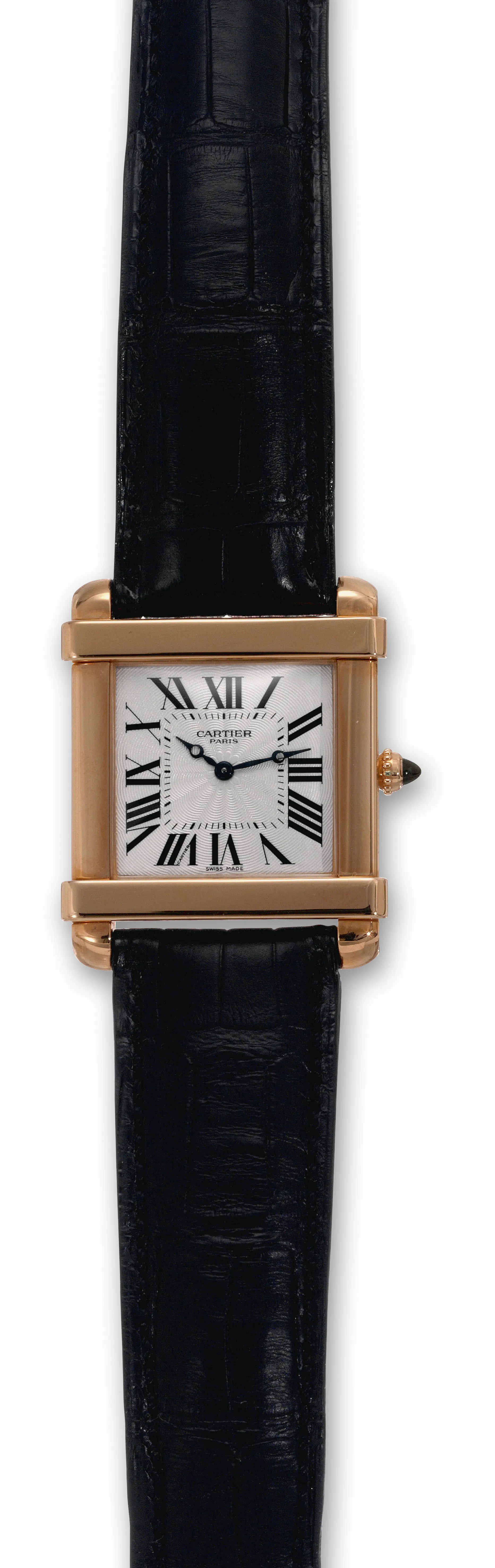 Cartier Tank 2684G 29mm Rose gold Silver