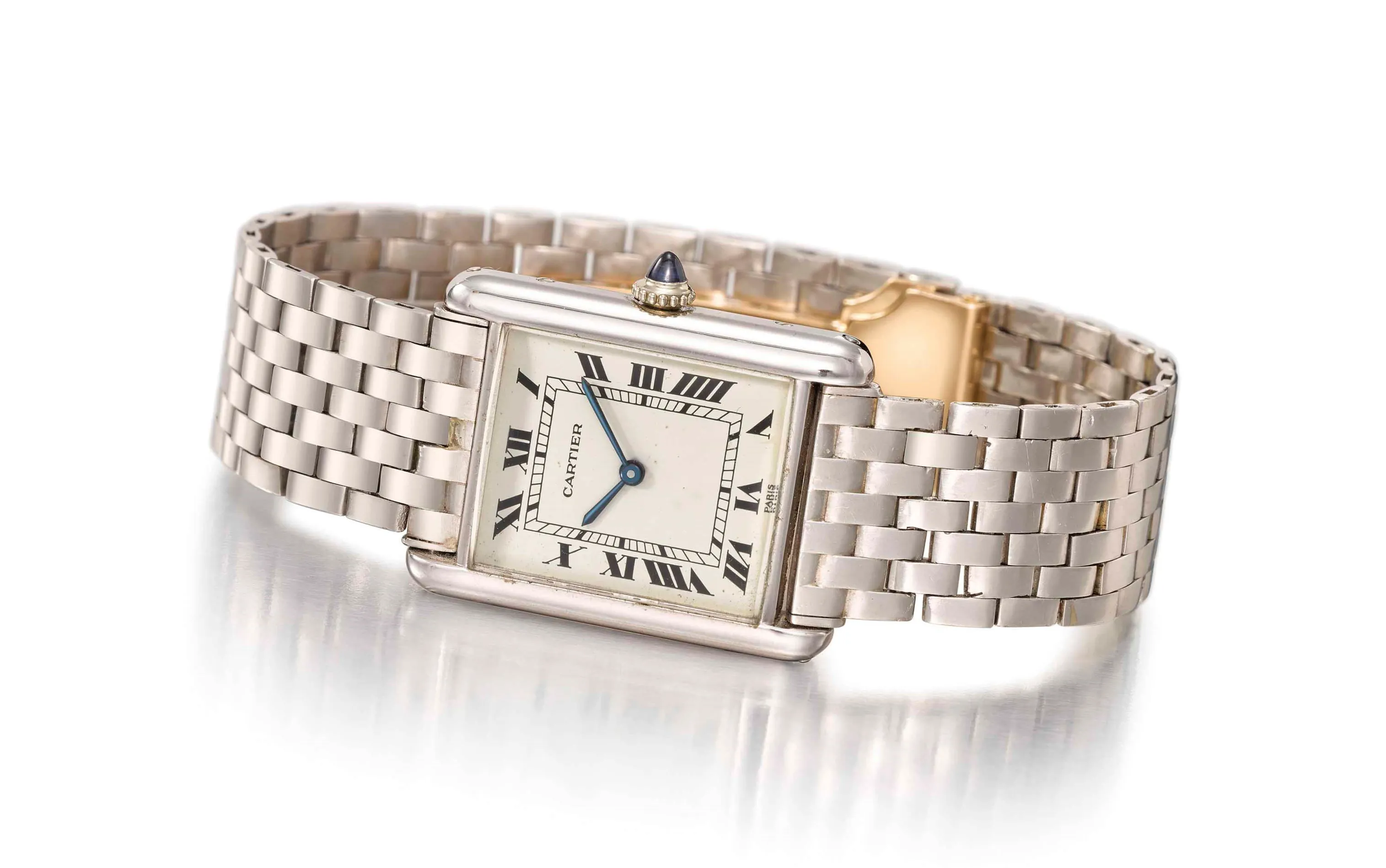 Cartier Tank 7808 23.5mm 18k white gold White