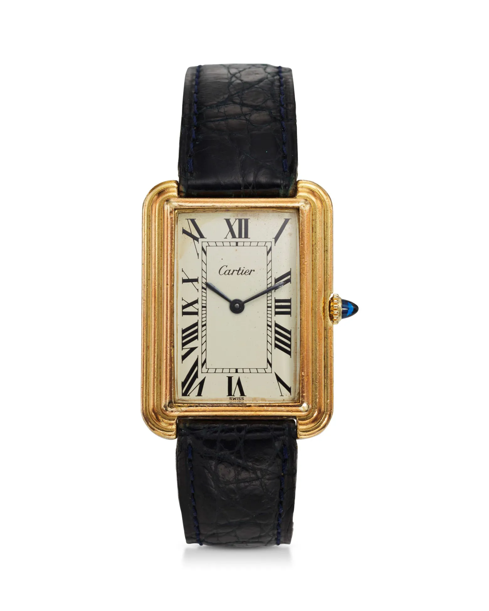 Cartier Tank 15716 22.5mm Yellow gold White