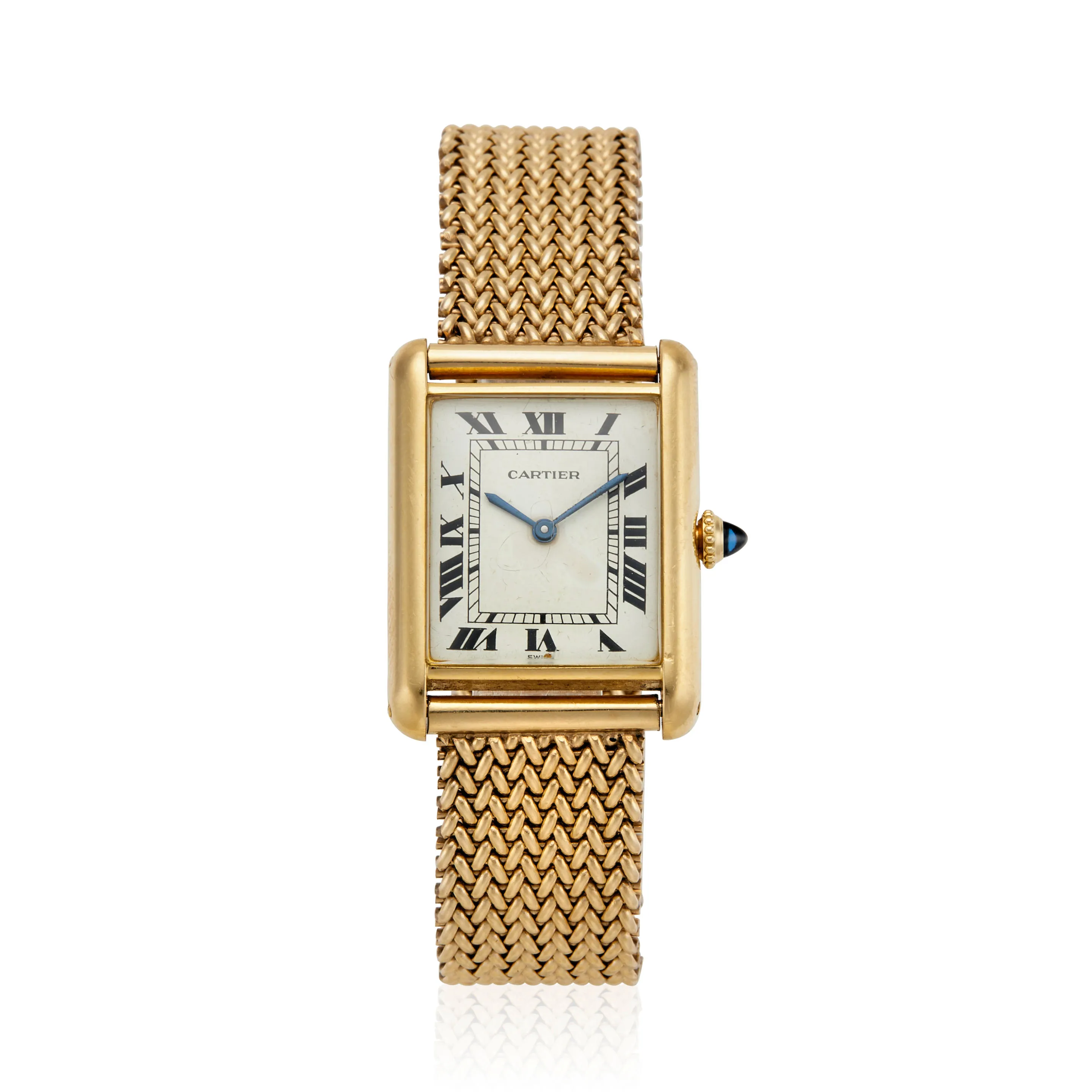 Cartier Tank 7808 22.5mm Yellow gold White