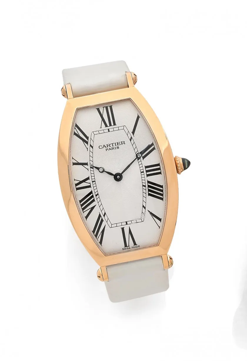 Cartier 2802H 29.5mm Rose gold Silver