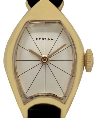 Certina 0804 216 23.8mm Yellow gold Silver