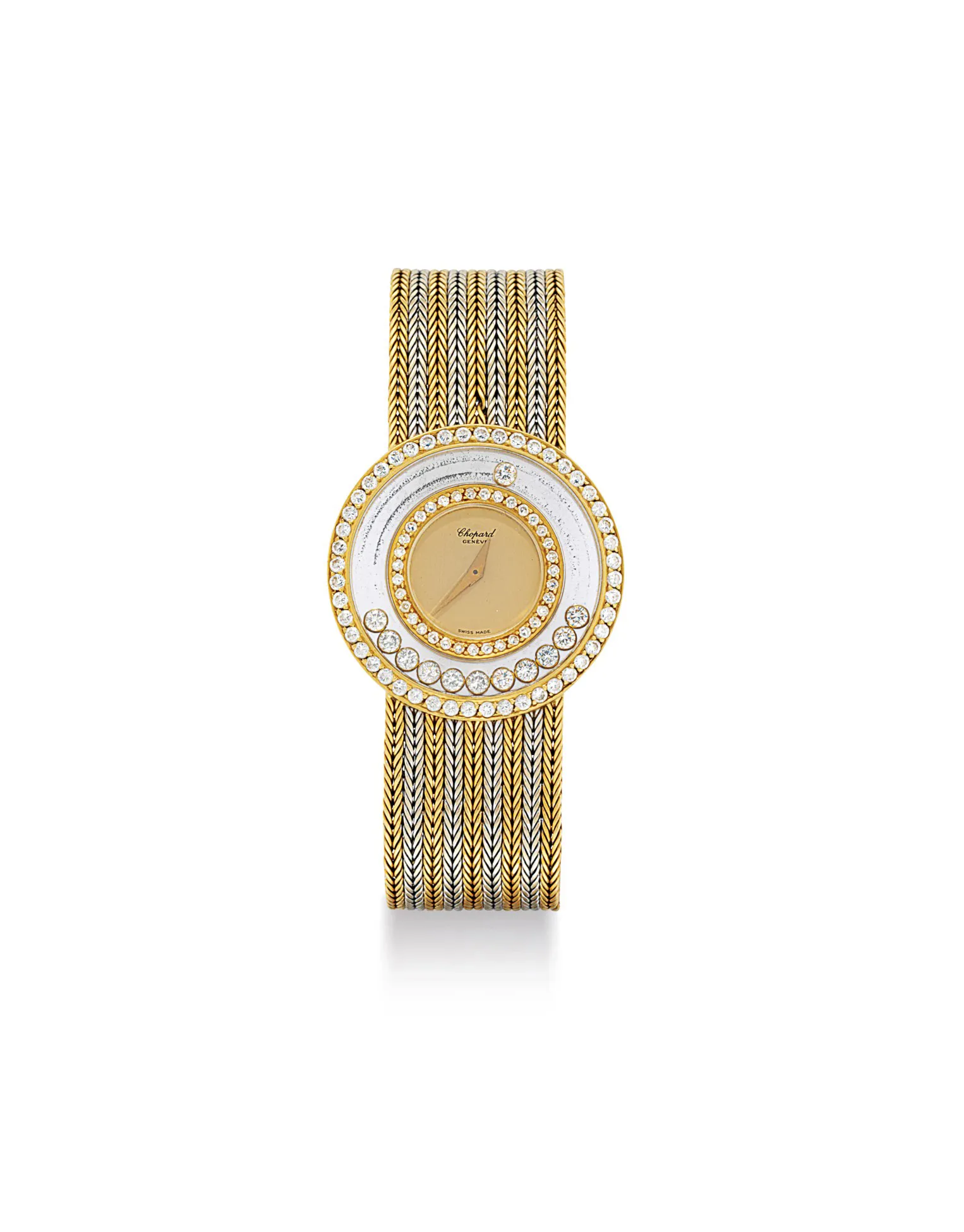 Chopard Happy Diamonds 1159 31mm 18k two-coloured gold and diamond-set
