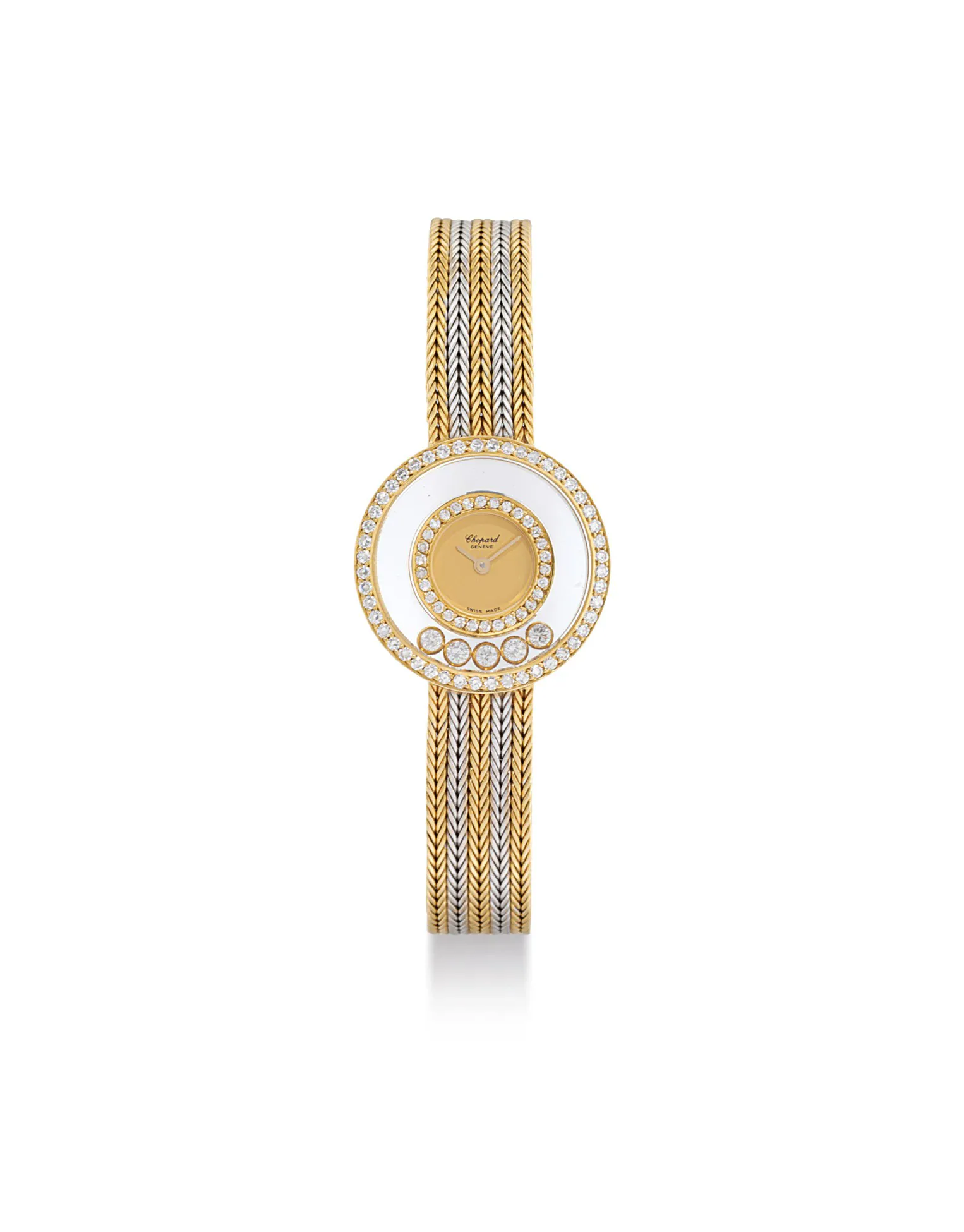 Chopard Happy Diamonds 20/4355 24mm 18k two-coloured gold and diamond-set Gold brushed